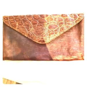 BRAVE leather clutch